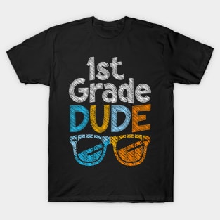 1St Grade Dude Back To School First Grade Student T-Shirt